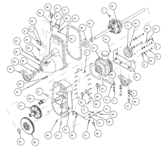 Section 29 Diagram and Parts List for MK-4020KB 167420-20 MK Diamond Concrete Saw